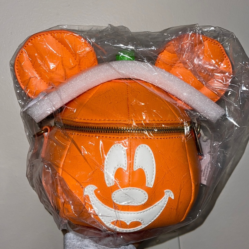 Disney Mickey pumpkin loungefly BRAND NEW!